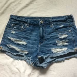 American eagle Ripped jean shorts